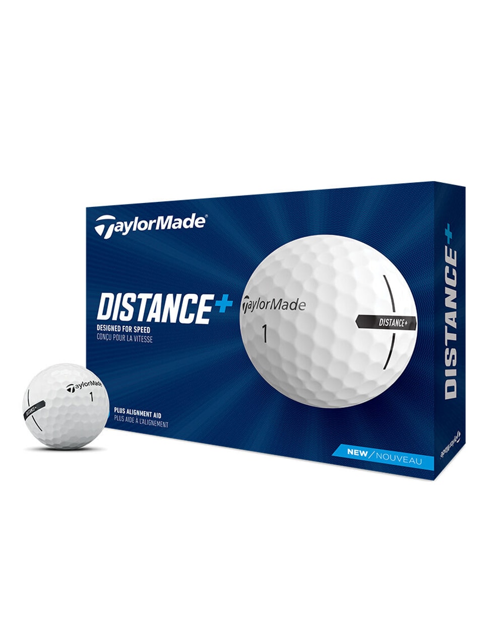 Taylormade Distance+ Golf Balls- One Dozen