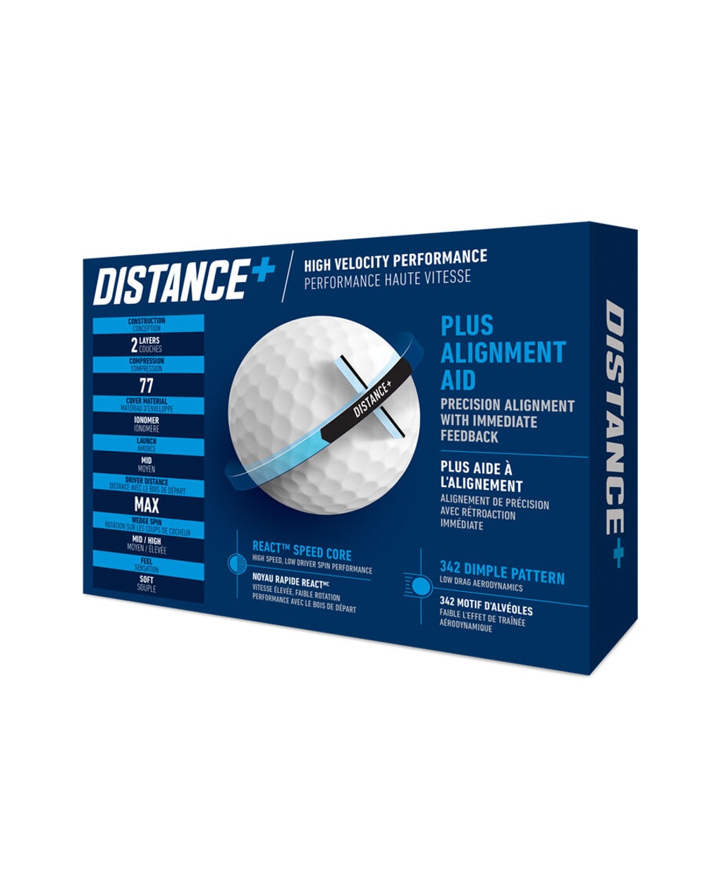 Taylormade Distance+ Golf Balls- One Dozen