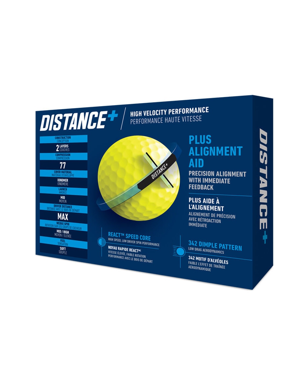 Taylormade Distance+ Golf Balls- One Dozen