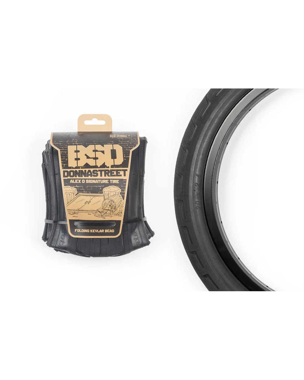 BSD Donnastreet Kevlar Bead Tire- 2.4"