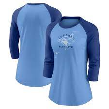 Fanatics MLB Nike Next Up Tri-Blend Raglan 3/4 Sleeve T-Shirt Women's