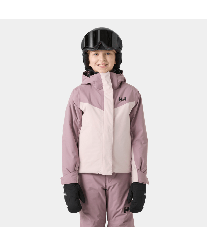Helly Hansen Juniors' Icelily Jacket, Pinkshake, on-model front