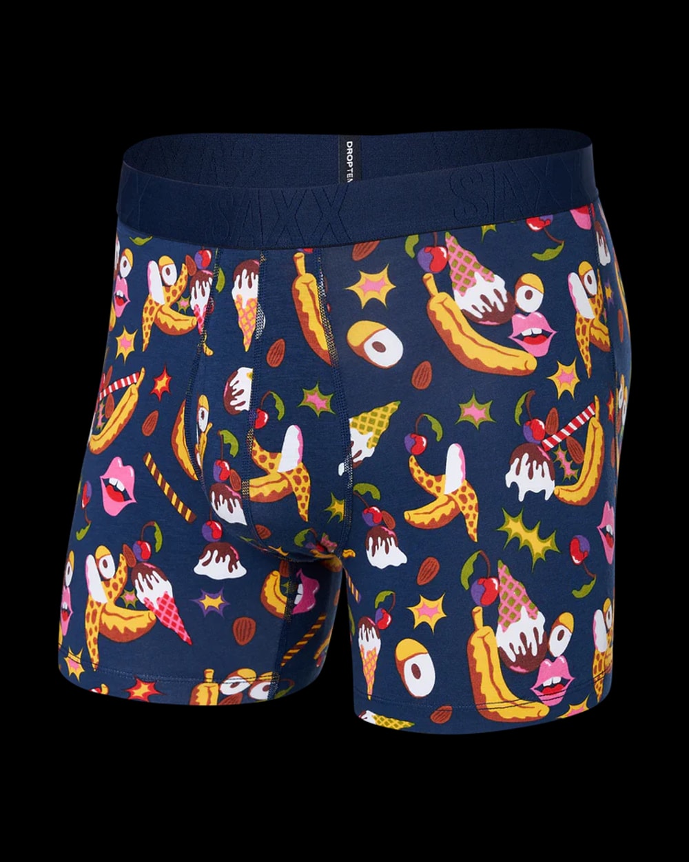 Droptemp™ Cooling Boxer Brief - Banana Split Navy