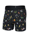 Saxx DropTemp® Cooling Cotton Boxer Brief - Gamer's Paradise - Black