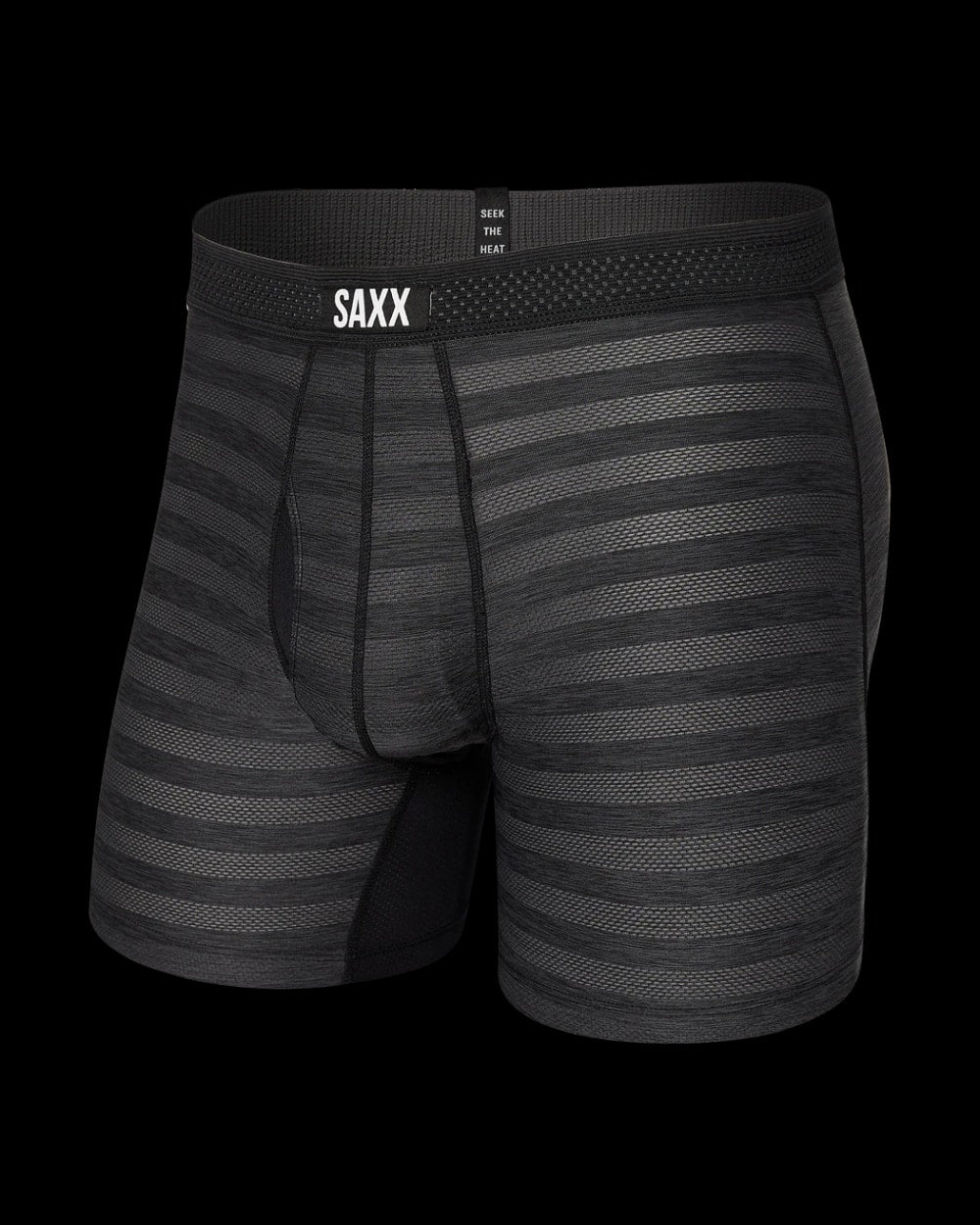 Droptemp Cooling Mesh Boxer Brief - Black Heather