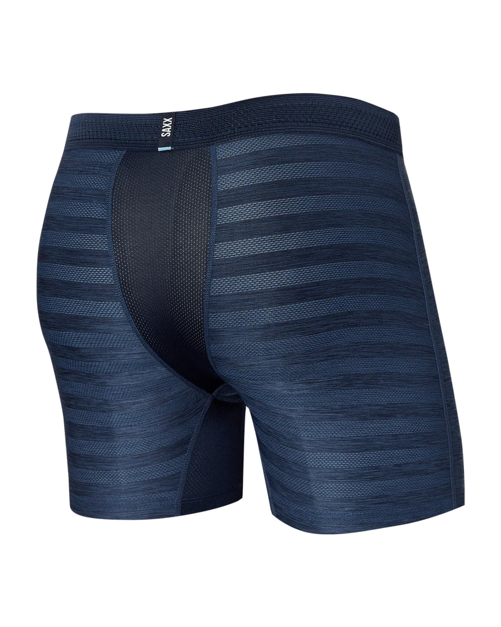 Saxx DropTemp Cooling Mesh Boxer Brief - Dark Denim Heather