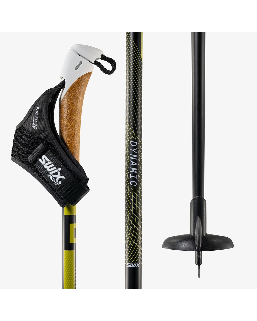 Swix Dynamic D3 Just Click Cross Country Ski Poles