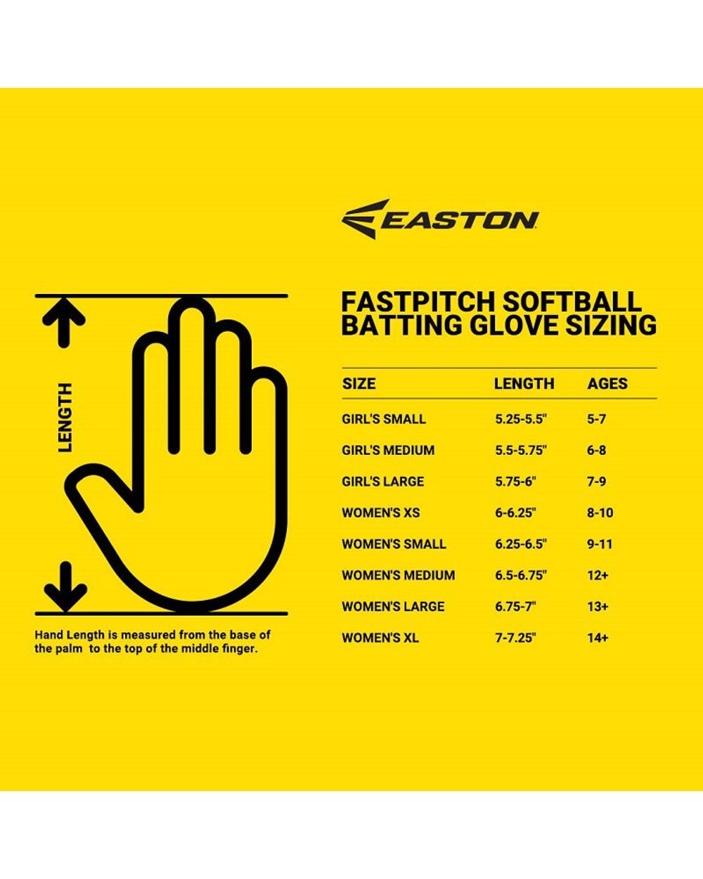 Easton Fundamental Junior  2.0 Fastpitch Batting Gloves