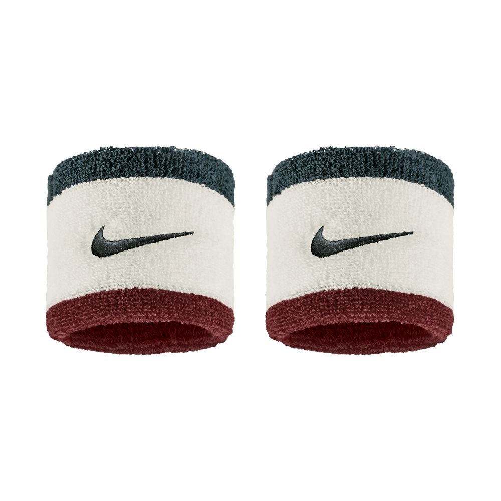 Nike Swoosh Classic Wristbands 2 Pack - Sail/Dark Team Red