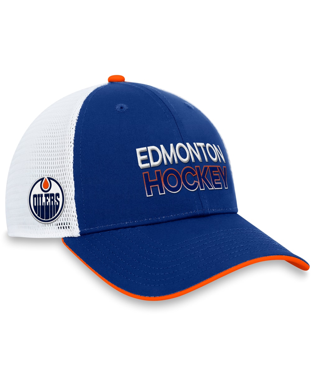 Fanatics Edmonton Oilers Authentic Pro Trucker Adjustable Hat