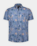 NZA 26CN543S Navy Sky short sleeve shirt - front