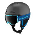 Elan Junior Twist Set Helmet and Goggles - BLACK, front view