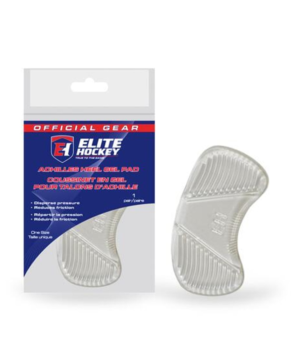 Elite Hockey Achilles Heel Gel Pad - package front