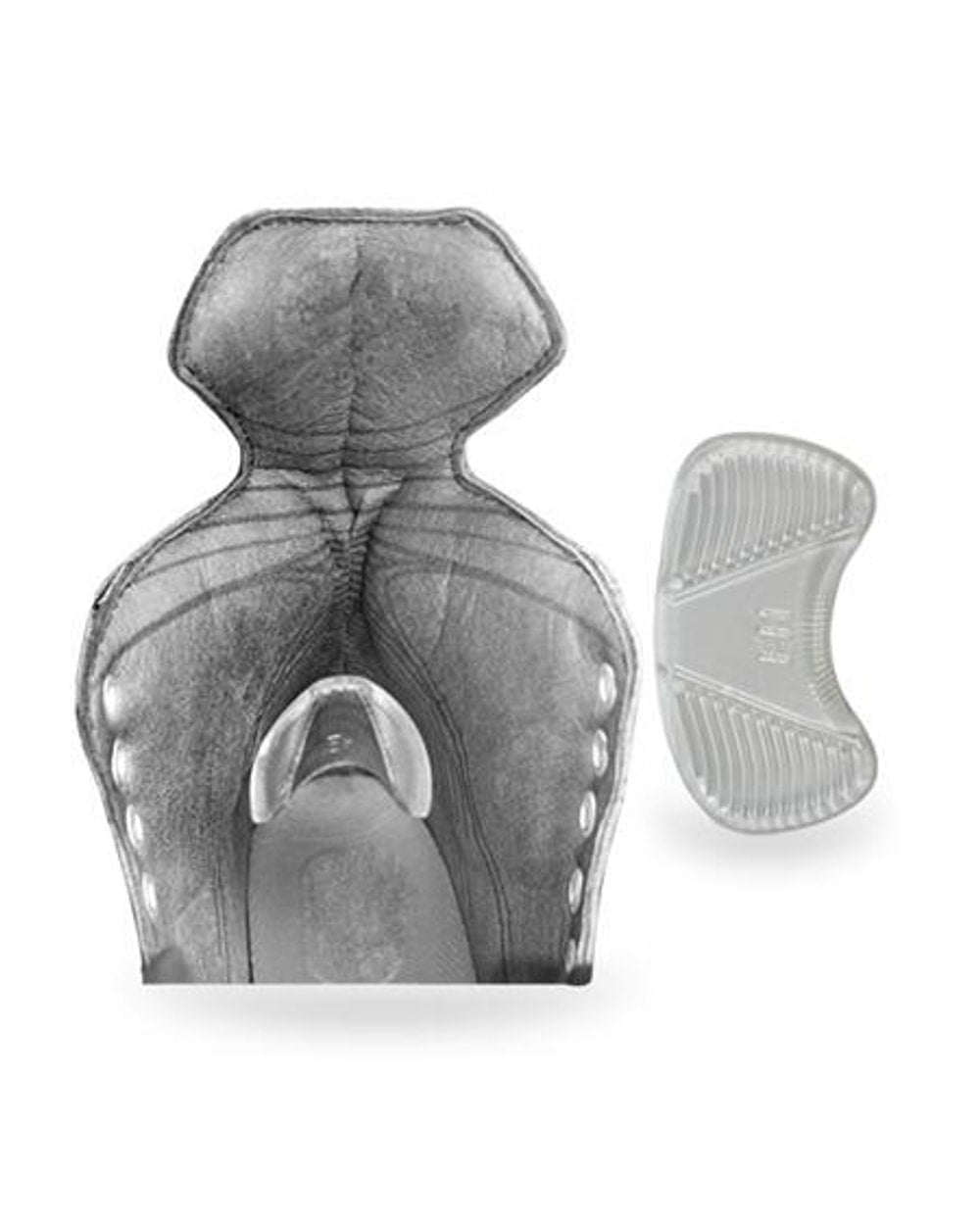 Elite Hockey Achilles Heel Gel Pad - in-skate placement detail
