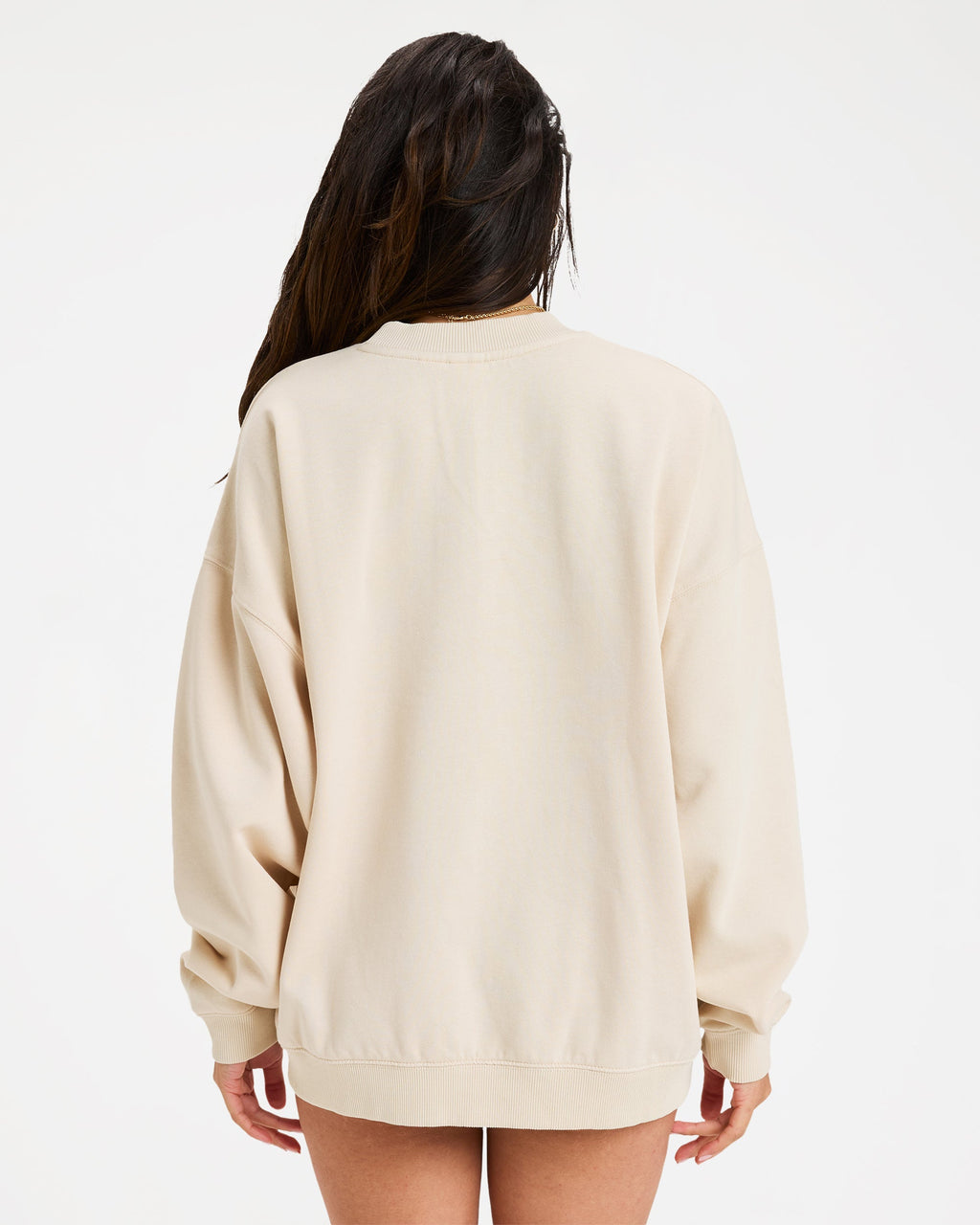 Roxy Women's Lineup Oversized Crew - Parchment - back