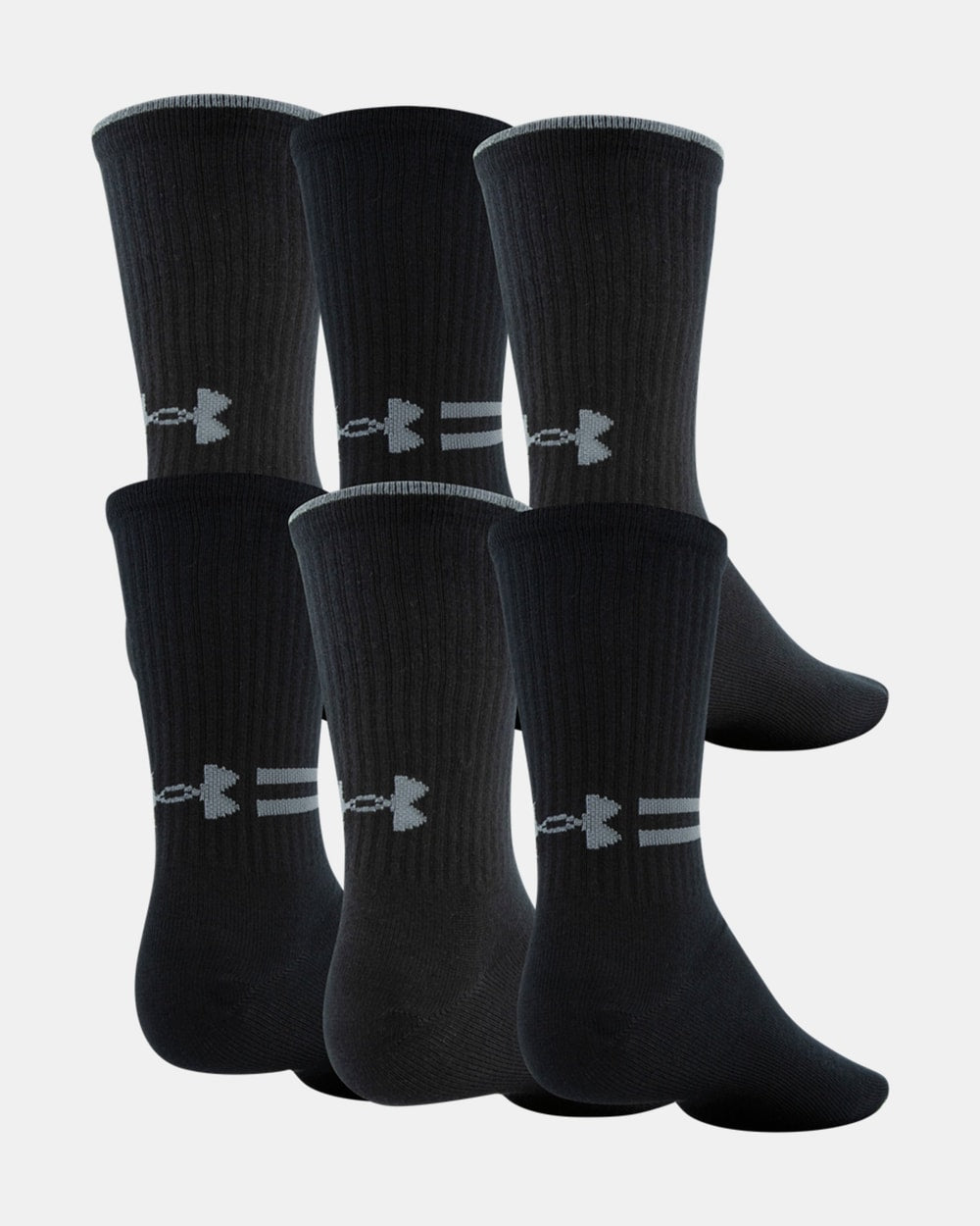 Under Armour Men's Essential Crew Socks - 6 Pack