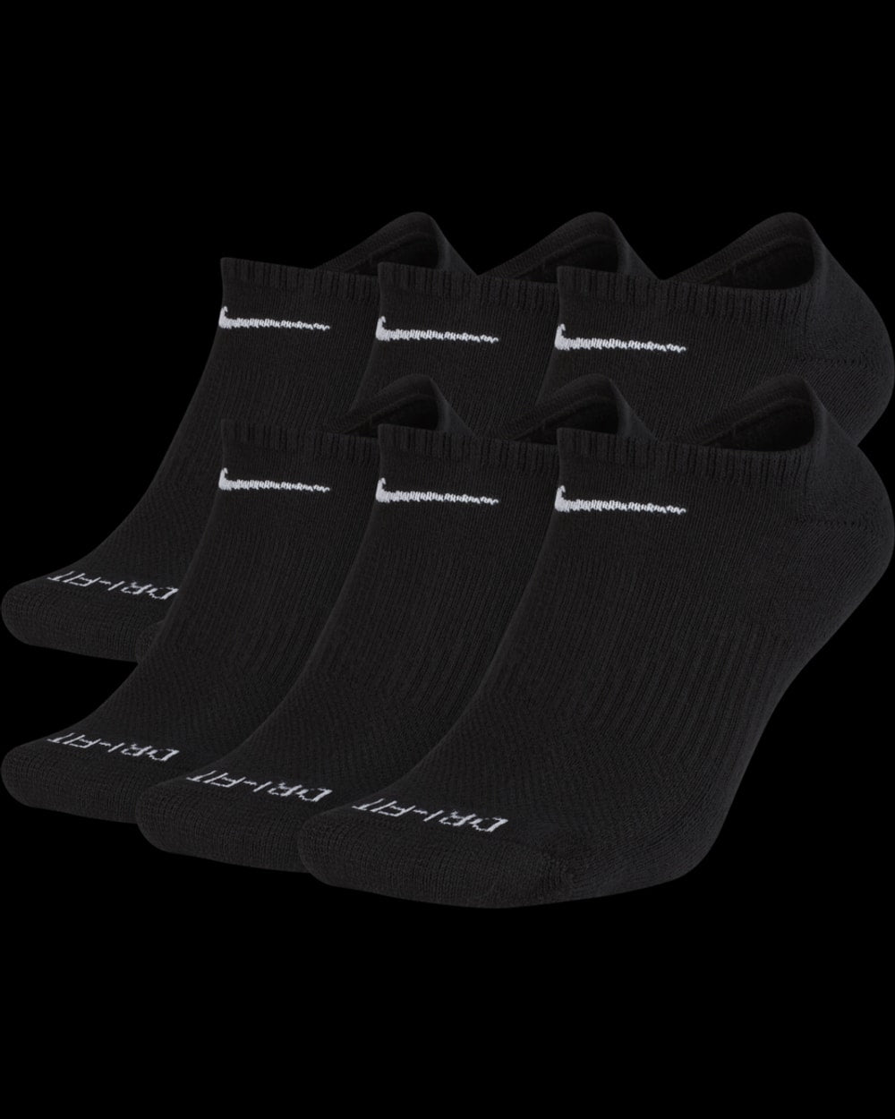 Everyday Plus Cushioned No Show Socks - 6 pack