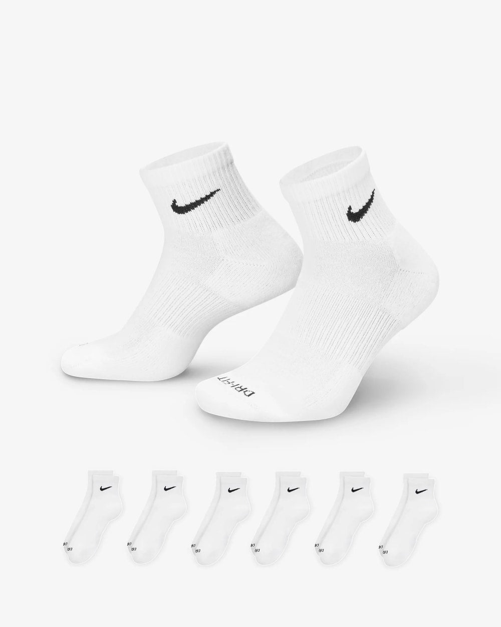 Nike Everyday Plus Cushioned Training Ankle Socks - 6 Pack