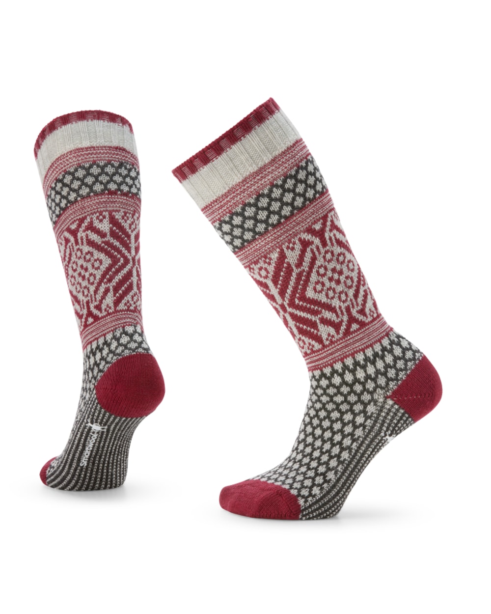 Smartwool Women's Everyday Cozy Popcorn Snowflake Pattern Crew Socks