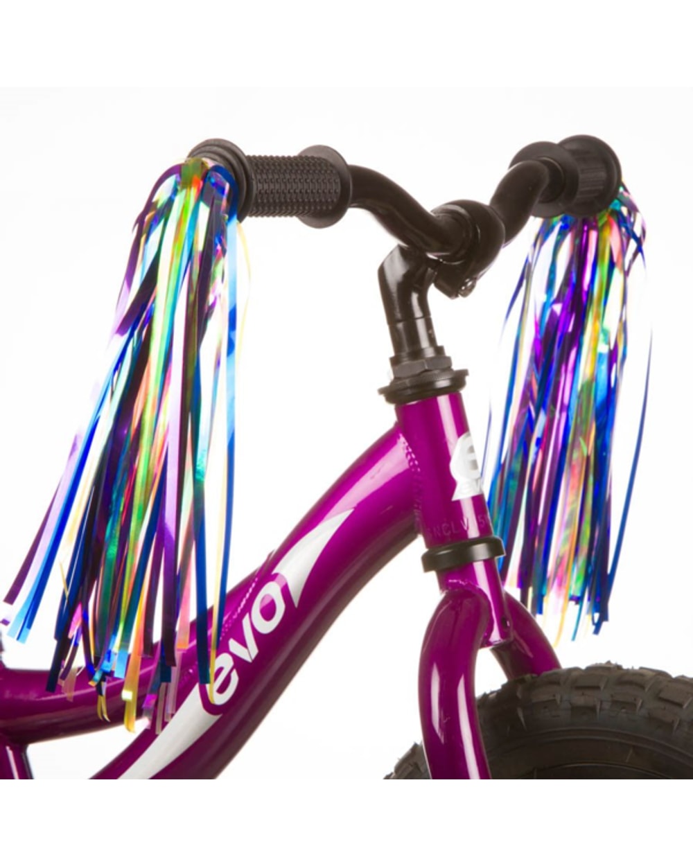Evo Unicorn Streamz mounted on a kids bike handlebar