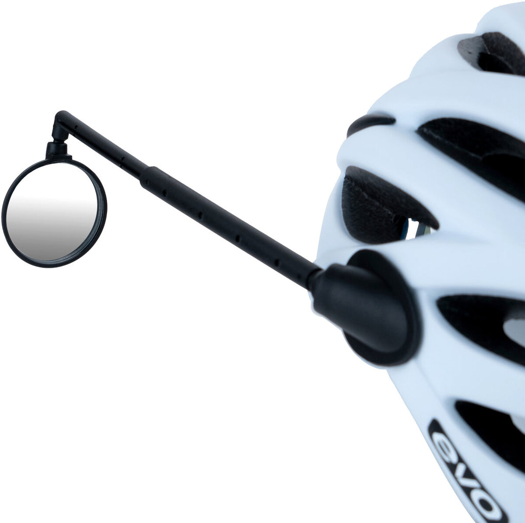 Evo Vue Helmet Mount Mirror on helmet