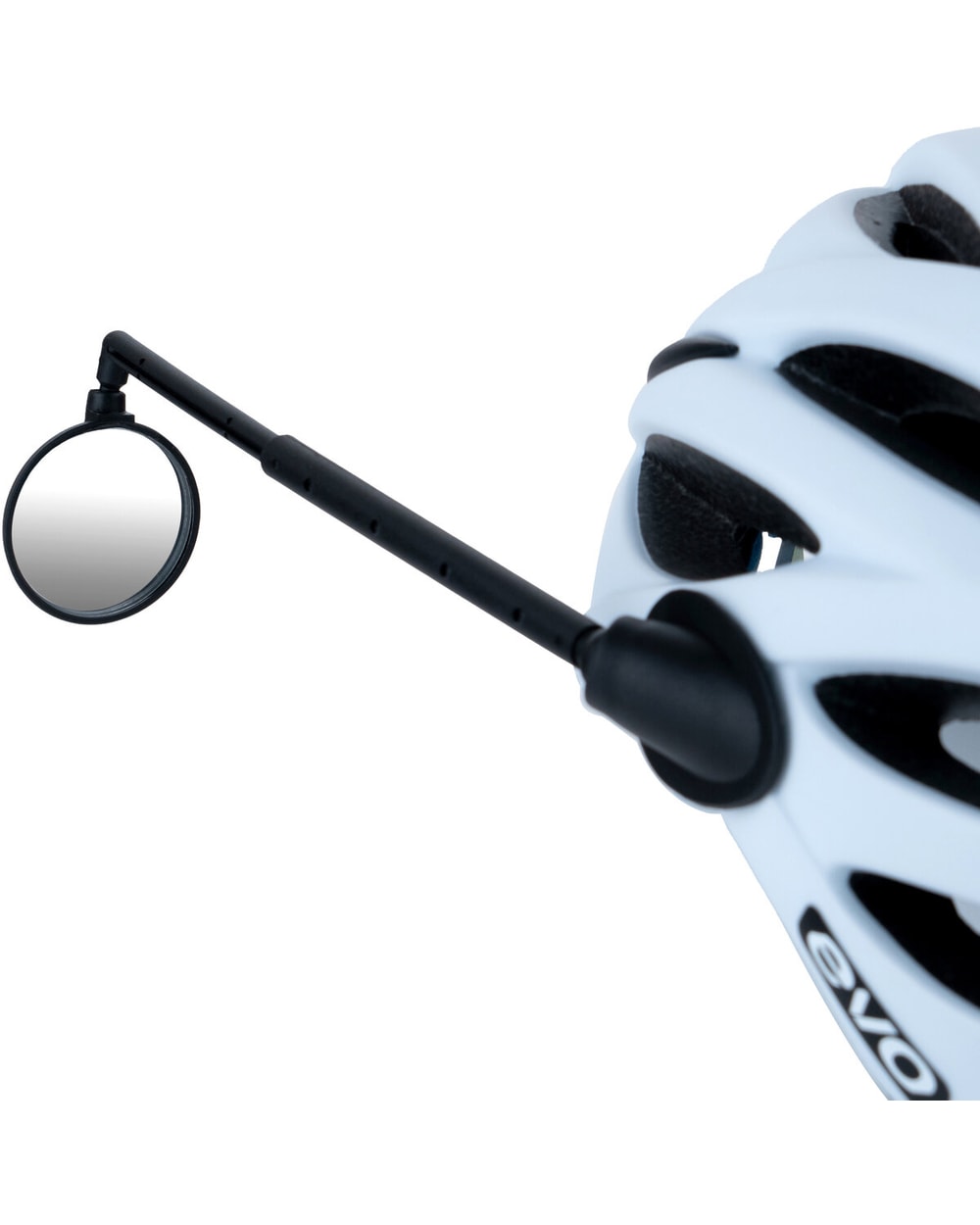 Evo Vue Helmet Mount Mirror on helmet