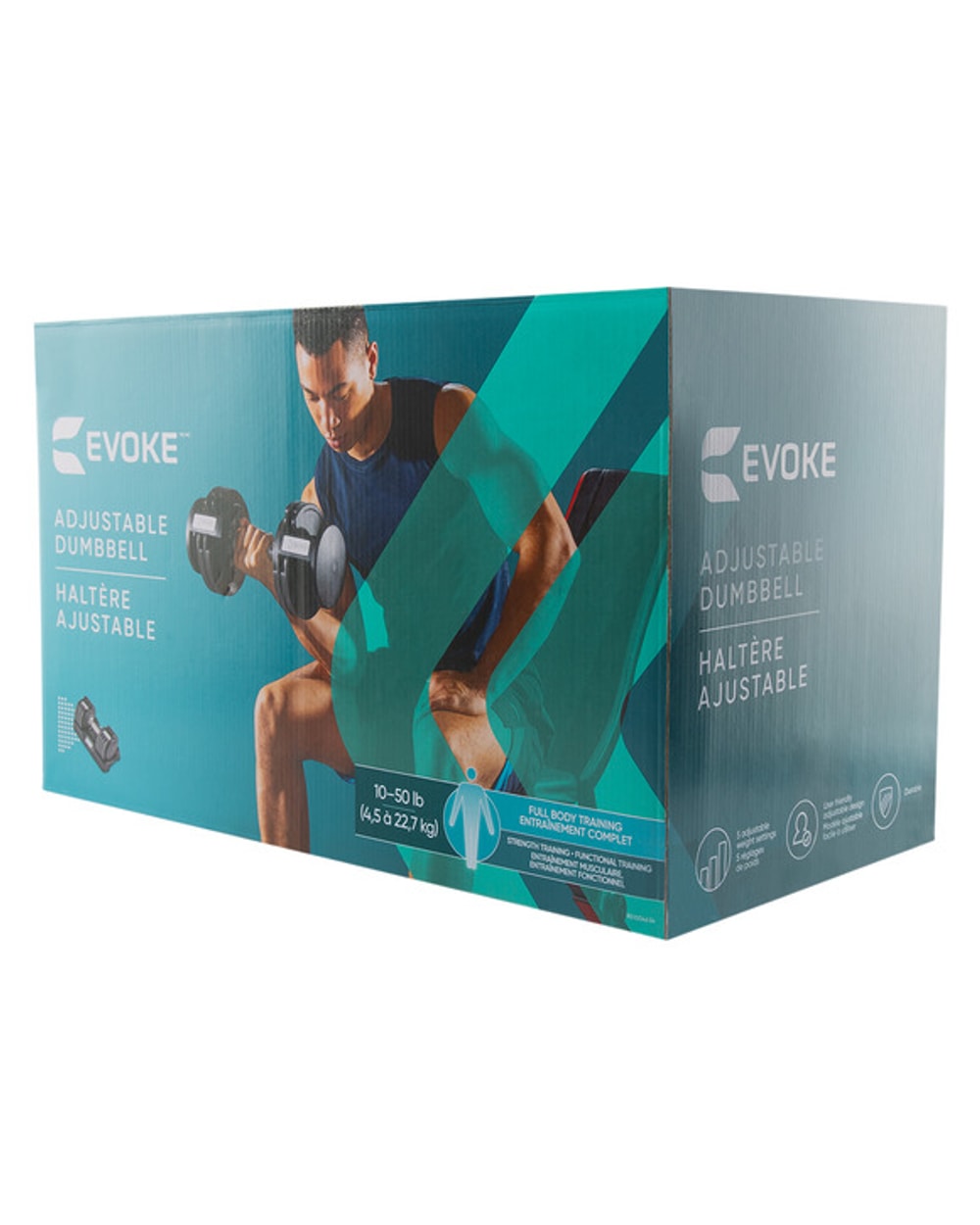 Evoke Adjustable Dumbbell 10-50lbs