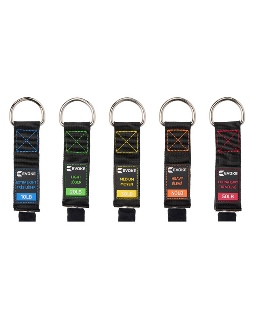 Evoke Set of 5 Resistance Tubes