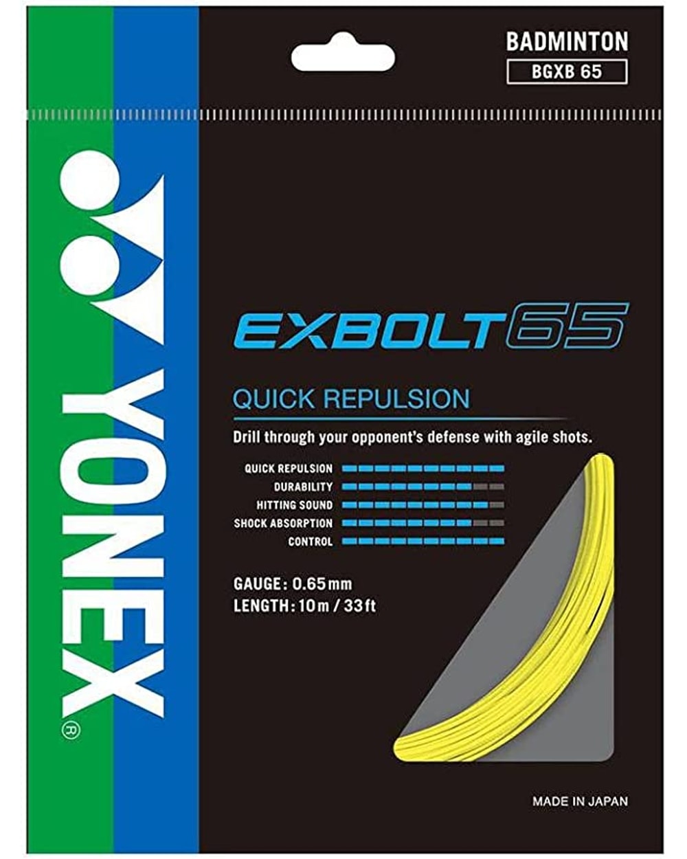Yonex Exbolt 65 10m Badminton String