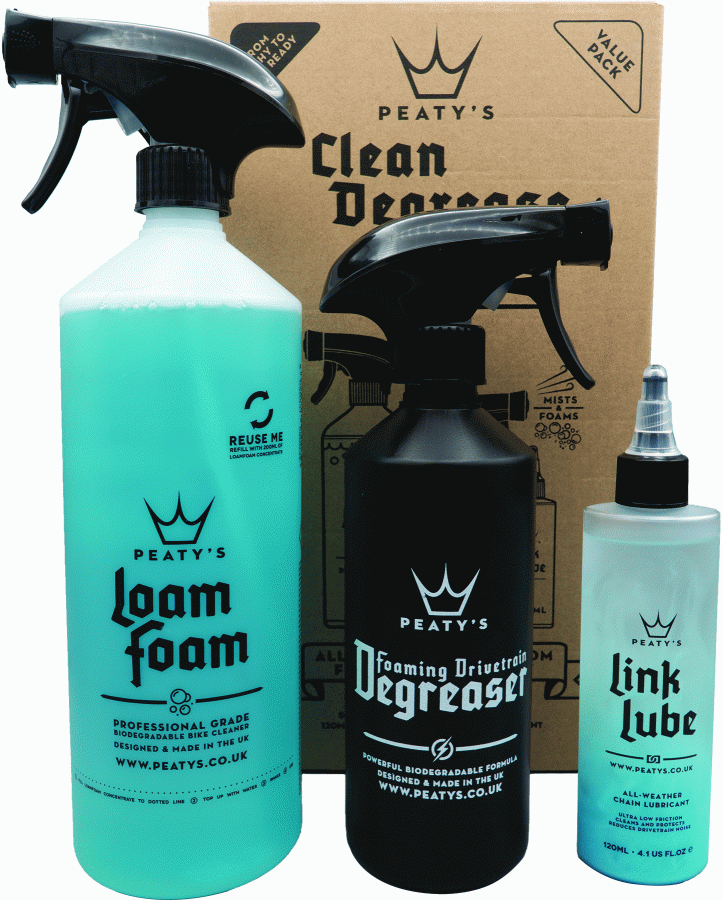 Peaty's Cycling Clean Degrease and Lube Kit
