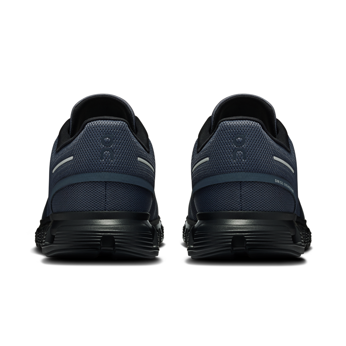 On Cloud Men's Cloud 6 Walking Shoes - NAVY/BLACK, heel view