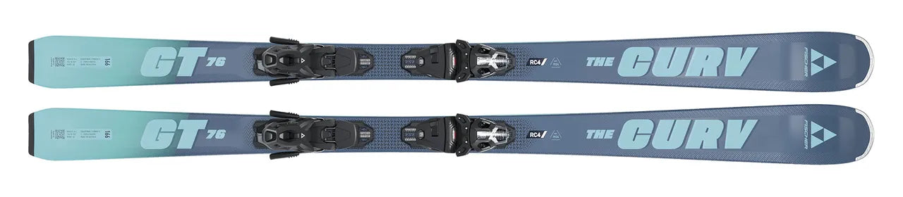 Fischer The Curv GT 76 Skis + RSW 10 GripWalk Bindings