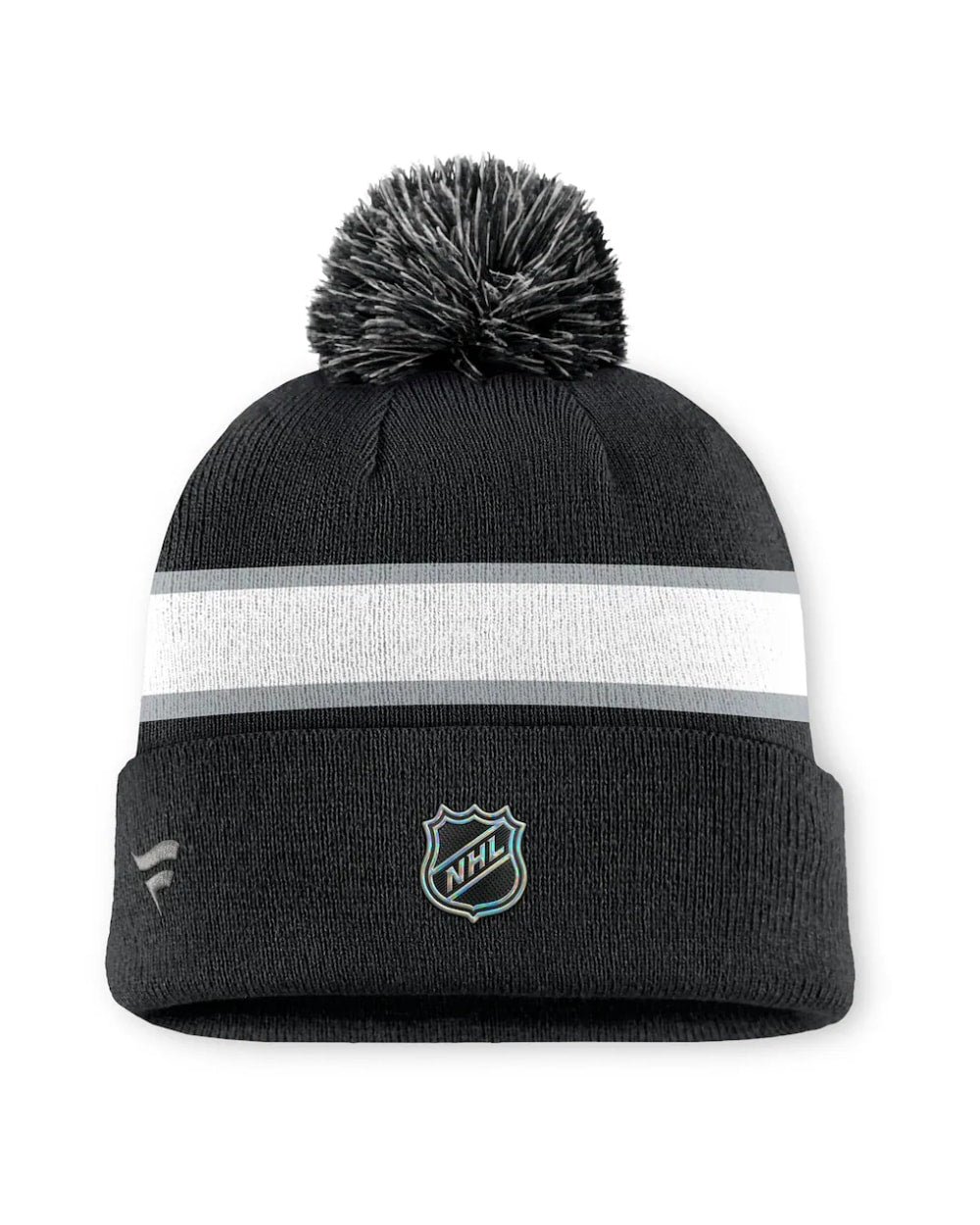Fanatics Authentic Pro Rink 13 Cuffed Knit Beanie with Pom- Los Angeles Kings