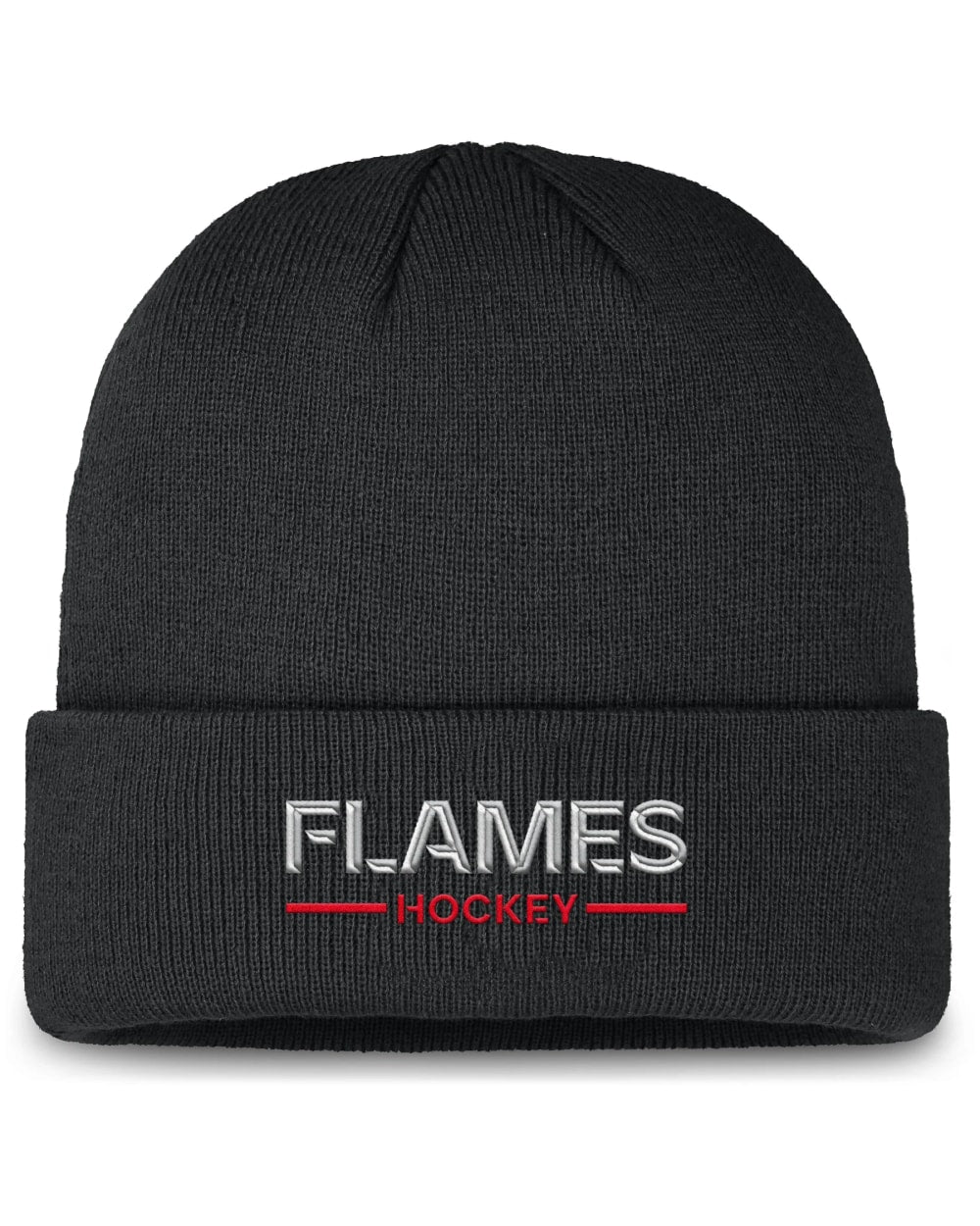 Fanatics Authentic Pro Rink 4 Cuffed Toque- Calgary Flames