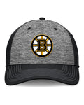 Boston Bruins Fanatics Fundamental Top Shelf 2-Tone Flex Hat Gray/Black - front