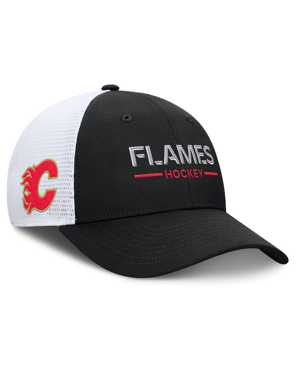 Fanatics Calgary Flames Authentic Pro Rinkside Structured Meshback Hat