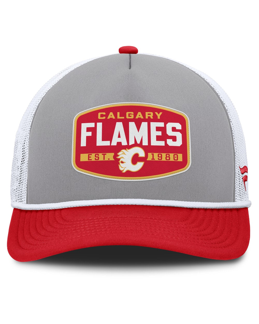 Fanatics Calgary Flames Course Adjustable Foam Front A-Frame Meshaback Hat