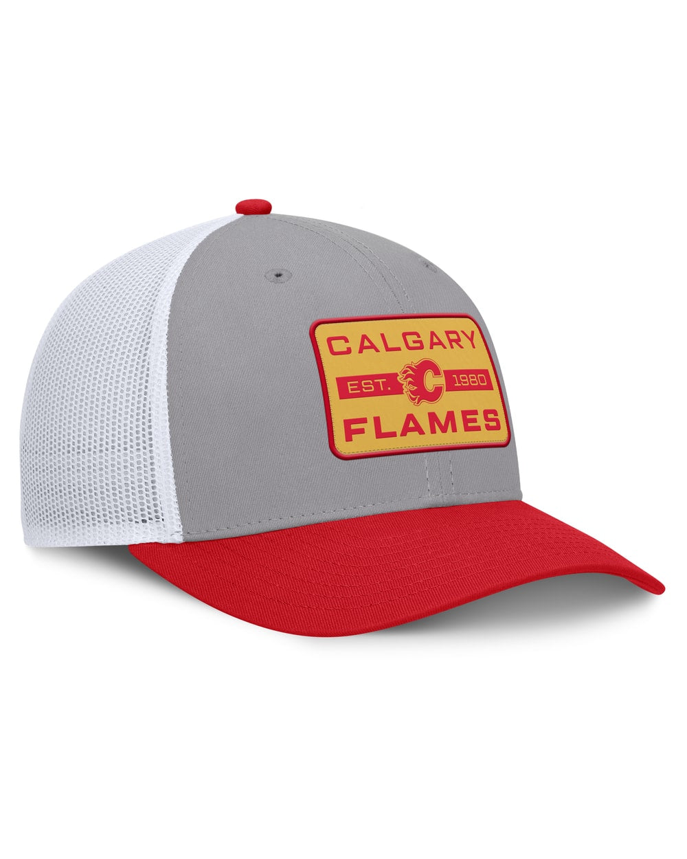 Fanatics Calgary Flames Fundamental Adapt Trucker Adjustable Hat