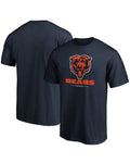Fanatics Chicago Bears Team Lockup Logo T-Shirt - Navy