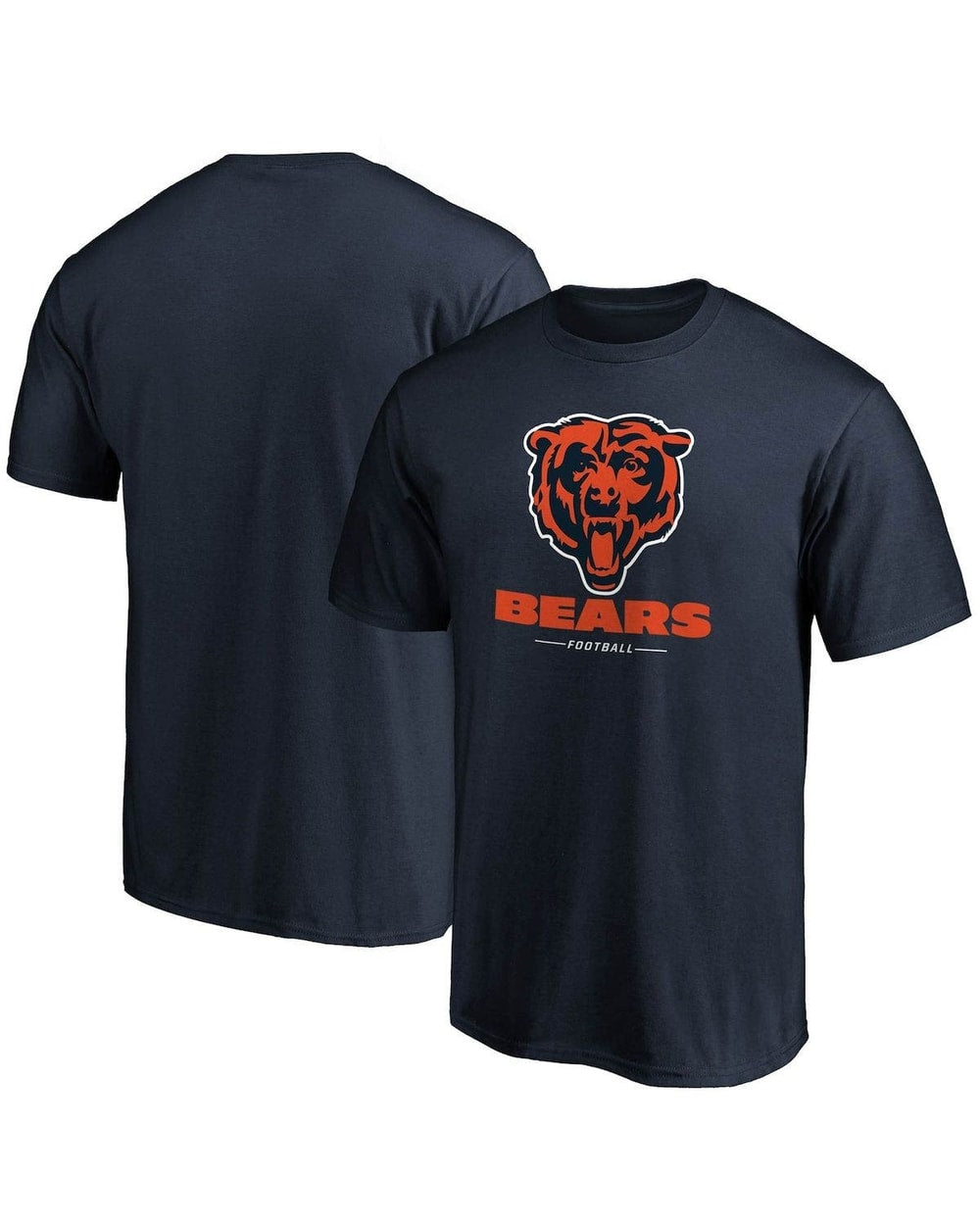 Fanatics Chicago Bears Team Lockup Logo T-Shirt - Navy