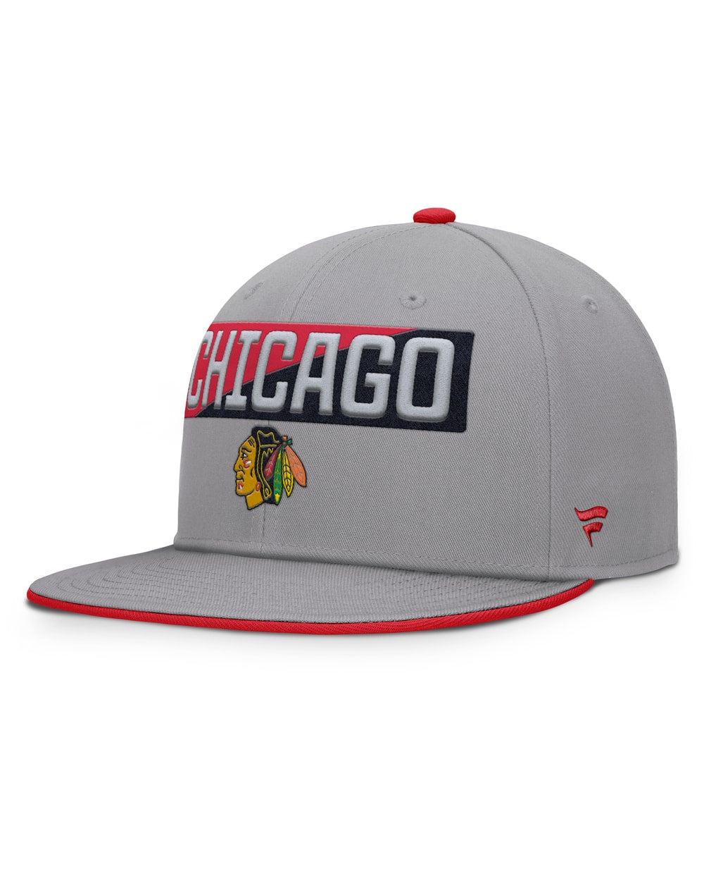 Fanatics Chicago Blackhawks Fundamentals Duo Split Logo Snapback Hat