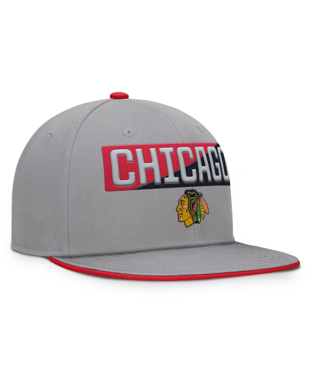Fanatics Chicago Blackhawks Fundamentals Duo Split Logo Snapback Hat