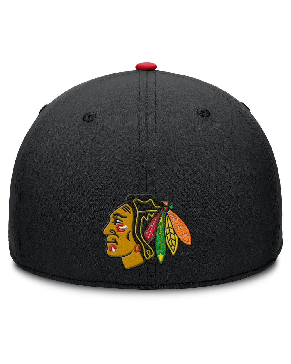 Chicago Blackhawks Fanatics Authentic Pro Rink Team Code Flex Hat Black/Red - back