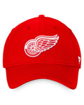 Detroit Red Wings Fanatics Red Core Primary Logo Flex Hat - front