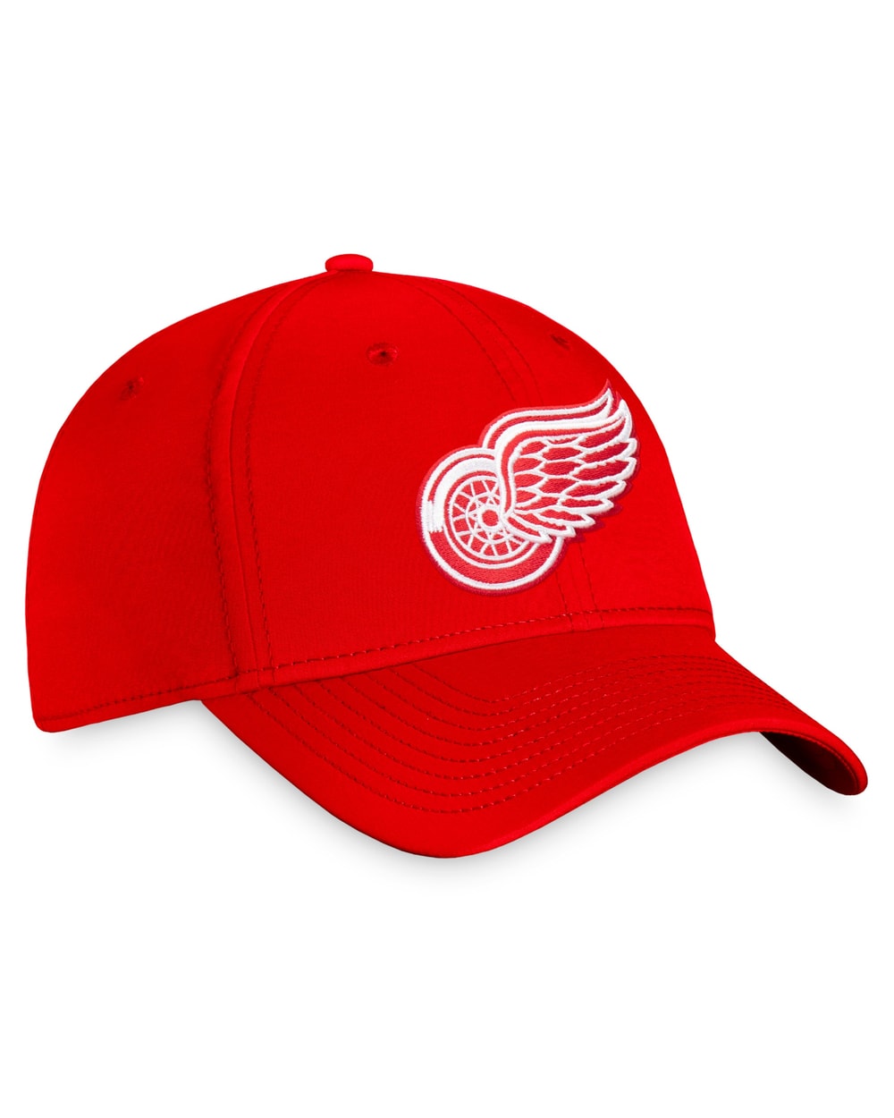 Detroit Red Wings Fanatics Red Core Primary Logo Flex Hat - side