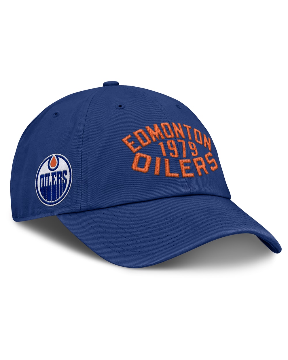 Fanatics Edmonton Oilers Fanatics Blue Archer Unstructured Adjustable Hat