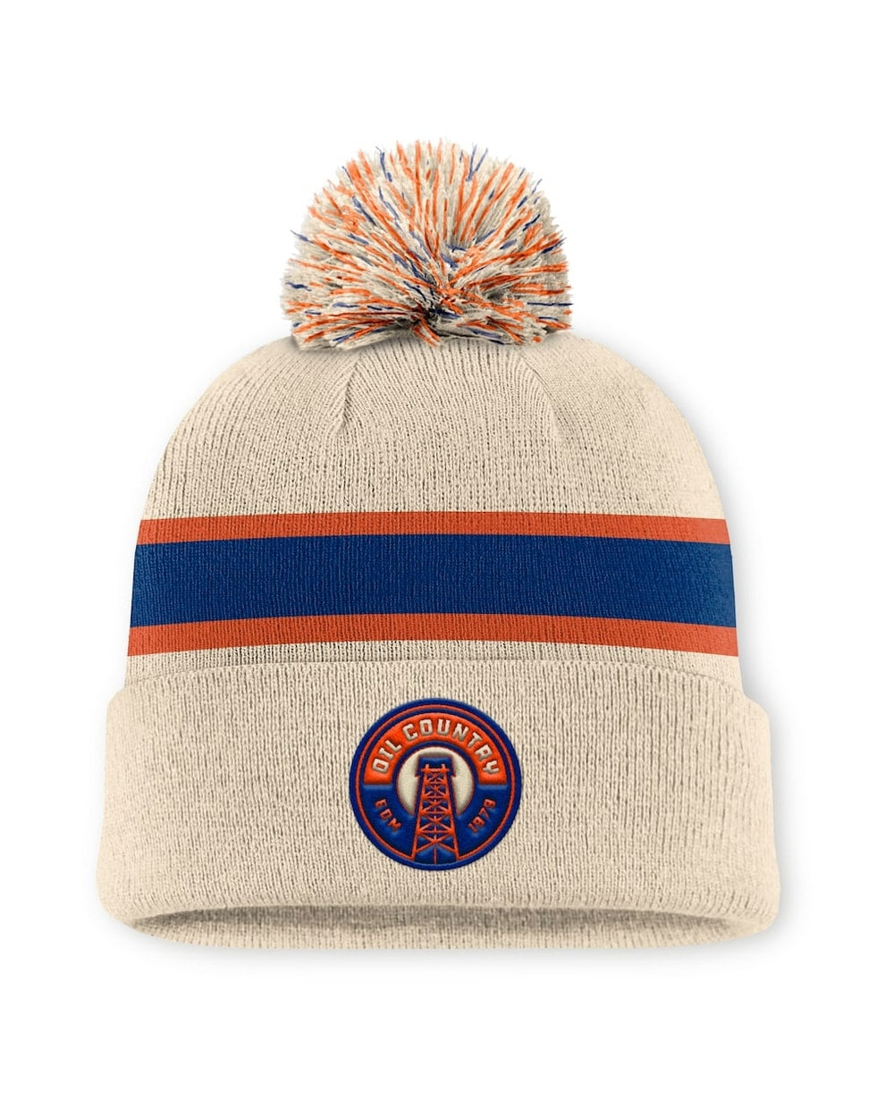 Fanatics Edmonton Oilers Alternate Cuffed Toque w/Pom