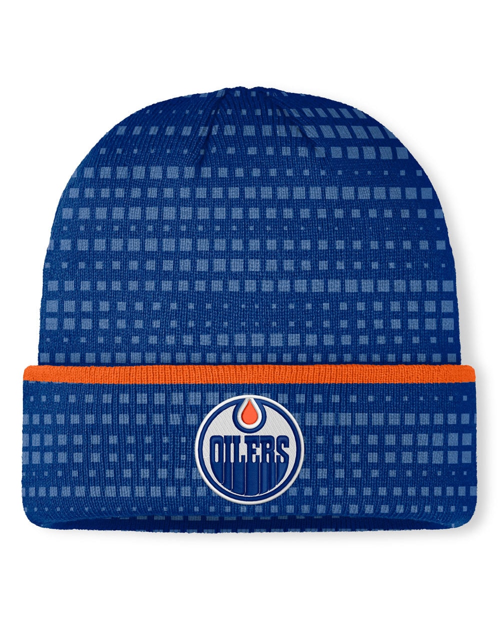 Fanatics Edmonton Oilers Authentic Pro Rink 9 Cuffed Beanie - front