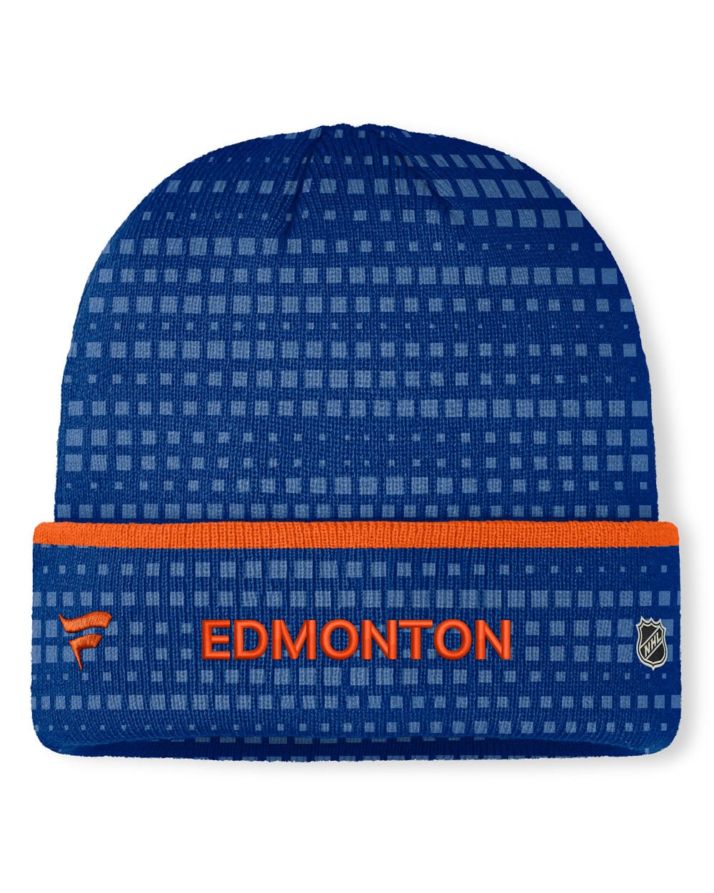 Fanatics Edmonton Oilers Authentic Pro Rink 9 Cuffed Beanie - side