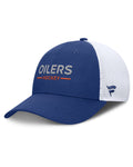 Fanatics Edmonton Oilers Authentic Pro Rink Lockup Adjustable Trucker Hat